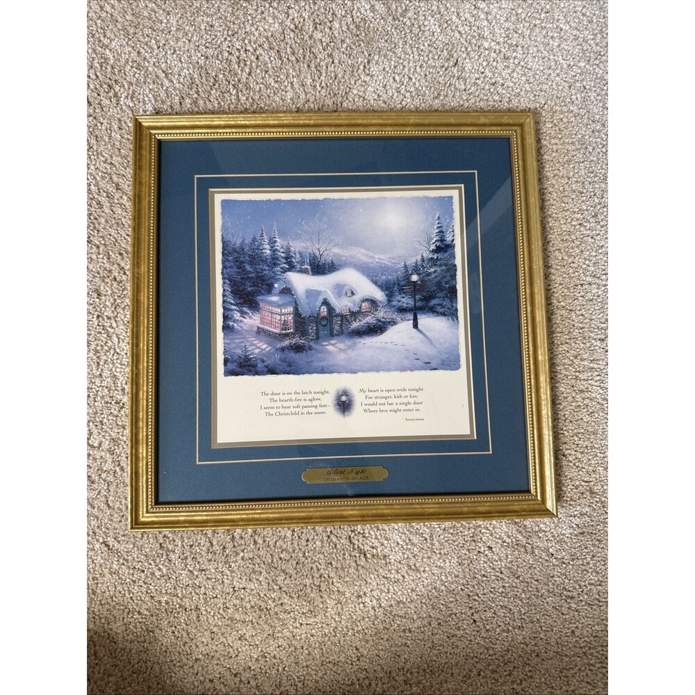 Thomas Kinkade Silent Night Framed Print 1998